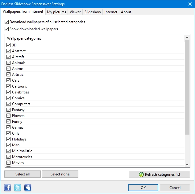 Windows 8 Endless Slideshow Screensaver 1.20 full Windows 8 Endless Slideshow Screensaver full